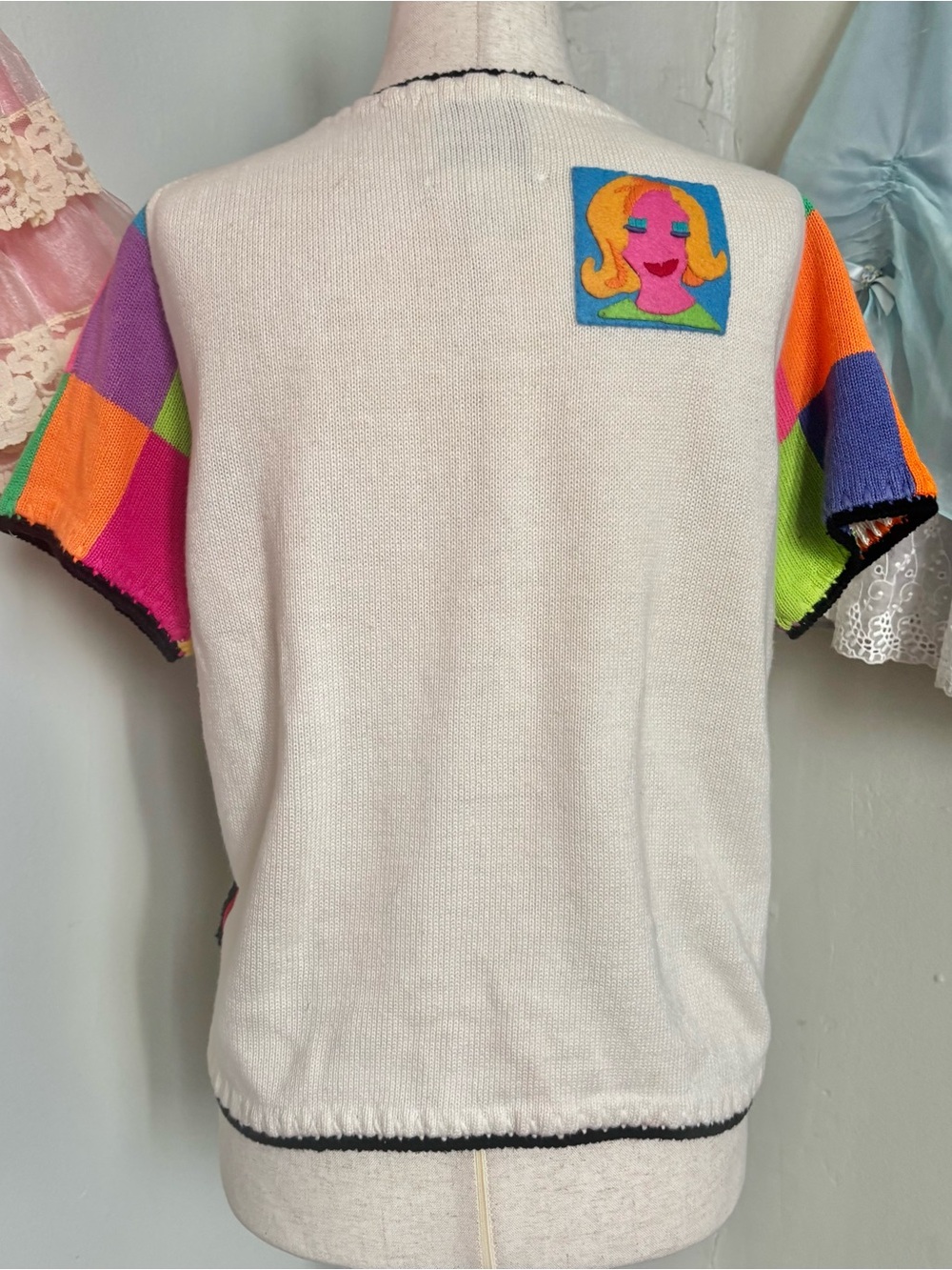 Michael Simon Multicolor Pop-Art Sweater top - Picture 6 of 8